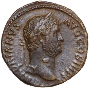 obverse: Hadrian (117-138).. AE As, Rome mint, 134-138 AD