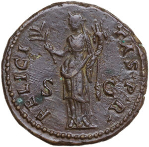 reverse: Hadrian (117-138).. AE As, Rome mint, 134-138 AD