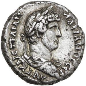 obverse: Hadrian (117-138).. BI Tetradrachm, Alexandria mint, Dated RY 18 (AD 133/4)