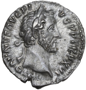 obverse: Antoninus Pius (138-161).. AE Denarius, Rome mint. c. 152-153 AD