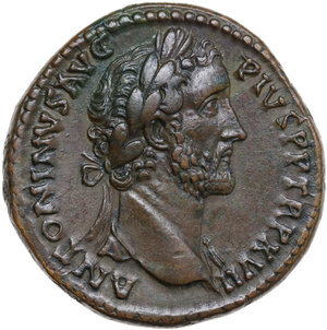 obverse: Antoninus Pius (138-161).. AE Sestertius, Rome mint, c. 153-154 AD