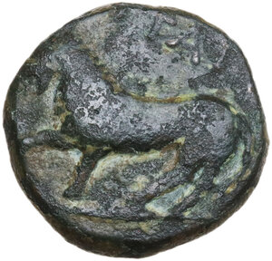 obverse: Northern Apulia, Teate. AE 18 mm. 325-275 BC