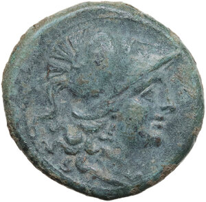 obverse: Northern Apulia, Teate. AE Quincux, c. 225-200 BC