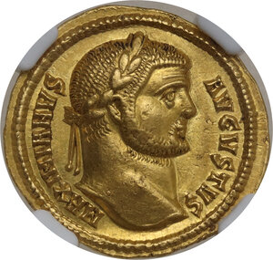obverse: Maximian (286-310 AD).. AV Aureus. Antioch mint, c. 290-293 AD