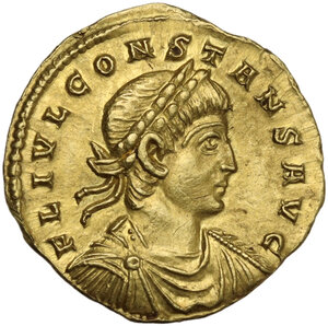 obverse: Constans (337-350).. AV Solidus. Treveri (Trier) mint, 337-340 AD