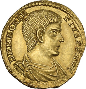 obverse: Magnentius (350-353).. AV Solidus. Aquileia mint, c. 351-352 AD