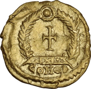reverse: Valentinian III (425-455).. AV Tremissis. Ravenna (or Rome) mint, 440-455 AD