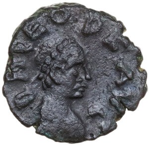 obverse: Leo I (457-474).. AE 11.5 mm. Constantinople mint