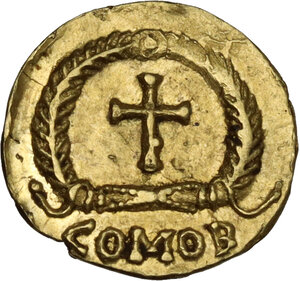 reverse: Zeno. Second reign (AD 476-491).. AV Tremissis. Rome mint, 476-491 AD