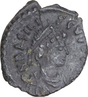 obverse: Basiliscus (475-476).. AR Half Siliqua. Ravenna mint, 475 AD