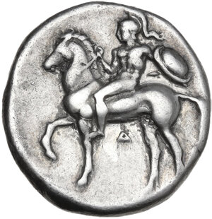 obverse: Southern Apulia, Tarentum. AR Nomos, c. 344-340 BC