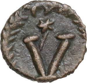 reverse: Justin I (518-527).. AE Pentanummium. Uncertain Italian mint
