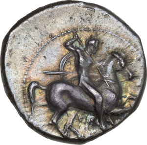 obverse: Southern Apulia, Tarentum. AR Nomos, c. 290-281 BC