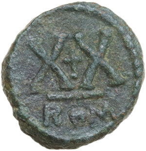 reverse: Phocas (602-610).. AE Half Follis. Rome mint