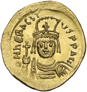 obverse: Heraclius (610-641). AV Solidus. Constantinople mint