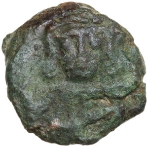 obverse: Constantine IV, Pogonatus (668-685).. AE Half Follis, Rome mint