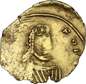 obverse: Justinian II (First Reign, 685-695). . AV Tremissis, Syracuse mint, 685-695 AD