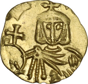 obverse: Nicephorus I with Stauracius (802-811 AD).. AV Semissis. Syracuse mint, 810-811 AD