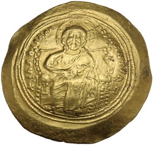 obverse: Constantine IX Monomachus (1042-1055 AD).. AV Histamenon Nomisma, Constantinople mint