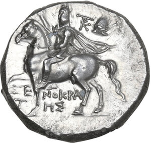 obverse: Southern Apulia, Tarentum. AR Nomos, c. 240-228 BC. Reduced standard