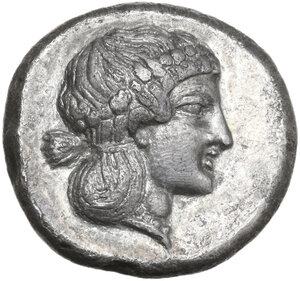 obverse: Northern Lucania, Velia. AR Didrachm, c. 400-340 BC