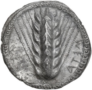 obverse: Southern Lucania, Metapontum. AR Nomos, c. 540-510 BC