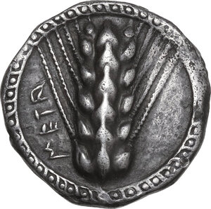 obverse: Southern Lucania, Metapontum. AR Stater, c. 510-470 BC
