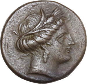 obverse: Southern Lucania, Metapontum. AE 15 mm, c. 300-250 BC