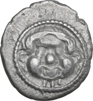 obverse: Etruria, Populonia.  First Metus Group. AR 2.5 Units, c. 425-400 BC
