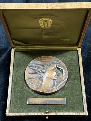 obverse: SISAL - Medaglia in bronzo diam.70mm in cofanetto