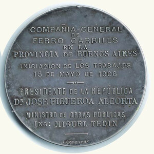 reverse: ARGENTINA Comp. General de Ferro Carriles