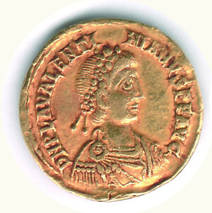 obverse: IMPERO ROMANO - Valentiniano III - Solido - Zecca Ravenna.