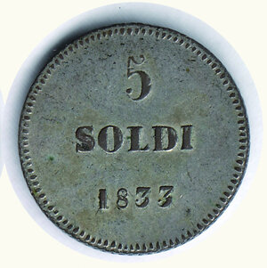 reverse: LUCCA - Carlo Lodovico - 5 Soldi 1833