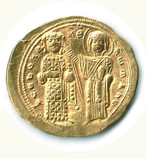 reverse: ROMANO III (1028-1034) - Histamenon, piegatura del tondello.