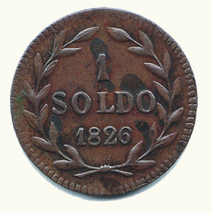 reverse: LUCCA _ Carlo Lodovico - Soldo 1826