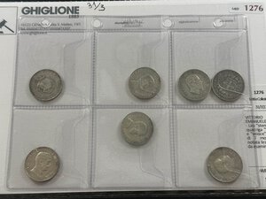 obverse: VITTORIO EMANUELE II E III - lotto di 7 monete