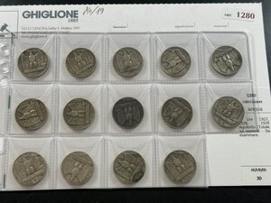 obverse: 5 Lire 1927, 1928, 1929 Aquilotto - 14 monete