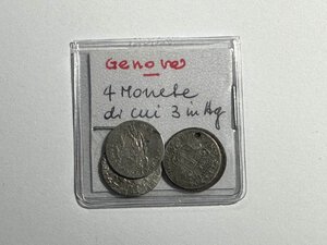 obverse: GENOVA - Lotto di 4 monetine di cui 3 in AR.