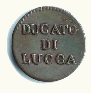 obverse: LUCCA - Carlo Ludovico - Quattrino 1826.