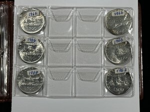 reverse: REPUBBLICA ITALIANA 500 Lire d argento x 19 pezzi