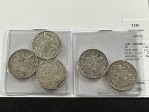 obverse: SAN MARINO - 10 Lire 1931,1933 (2), 1935, 1937 - 5 monete