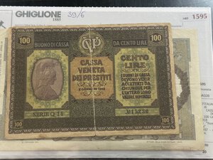 obverse: REGNO D ITALIA - Lotto di 2 biglietti