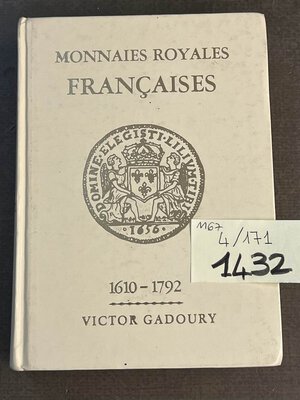 obverse: GADOURY V. Monnaies Royales Francaises 1610-1792