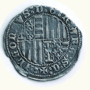 reverse: NAPOLI - Alfonso I d’Aragona (1442-1458) - Carlino - MIR 55.