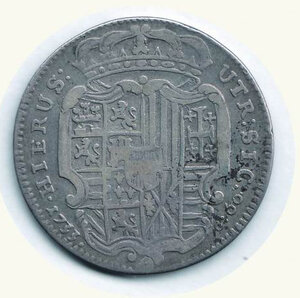 reverse: NAPOLI - Carlo VI d’Asburgo (1707-1734) - 1/2 Piastra 1733.
