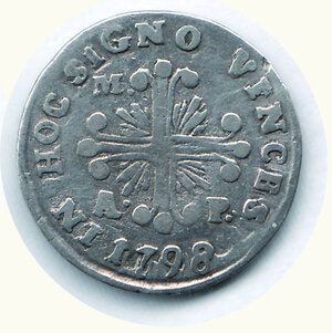 reverse: NAPOLI - Ferdinando IV - Carlino 1798.