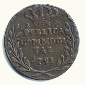 reverse: NAPOLI - Ferdinando IV (1759-1816) - 3 Tornesi - Gig.132.