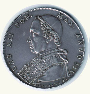 obverse: BOLOGNA - Leone XII (1823-1829) - Scudo 1825 - A. III.