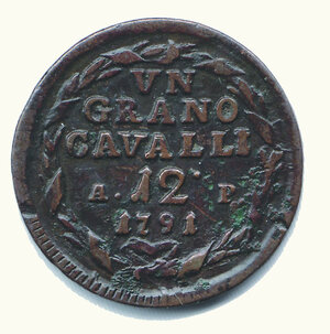 reverse: NAPOLI - Ferdinando IV - Grano da12 Cavalli 1791.