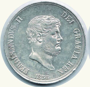 obverse: NAPOLI - Ferdinando II (1830-1859) - Piastra da 120 Grana 1856.